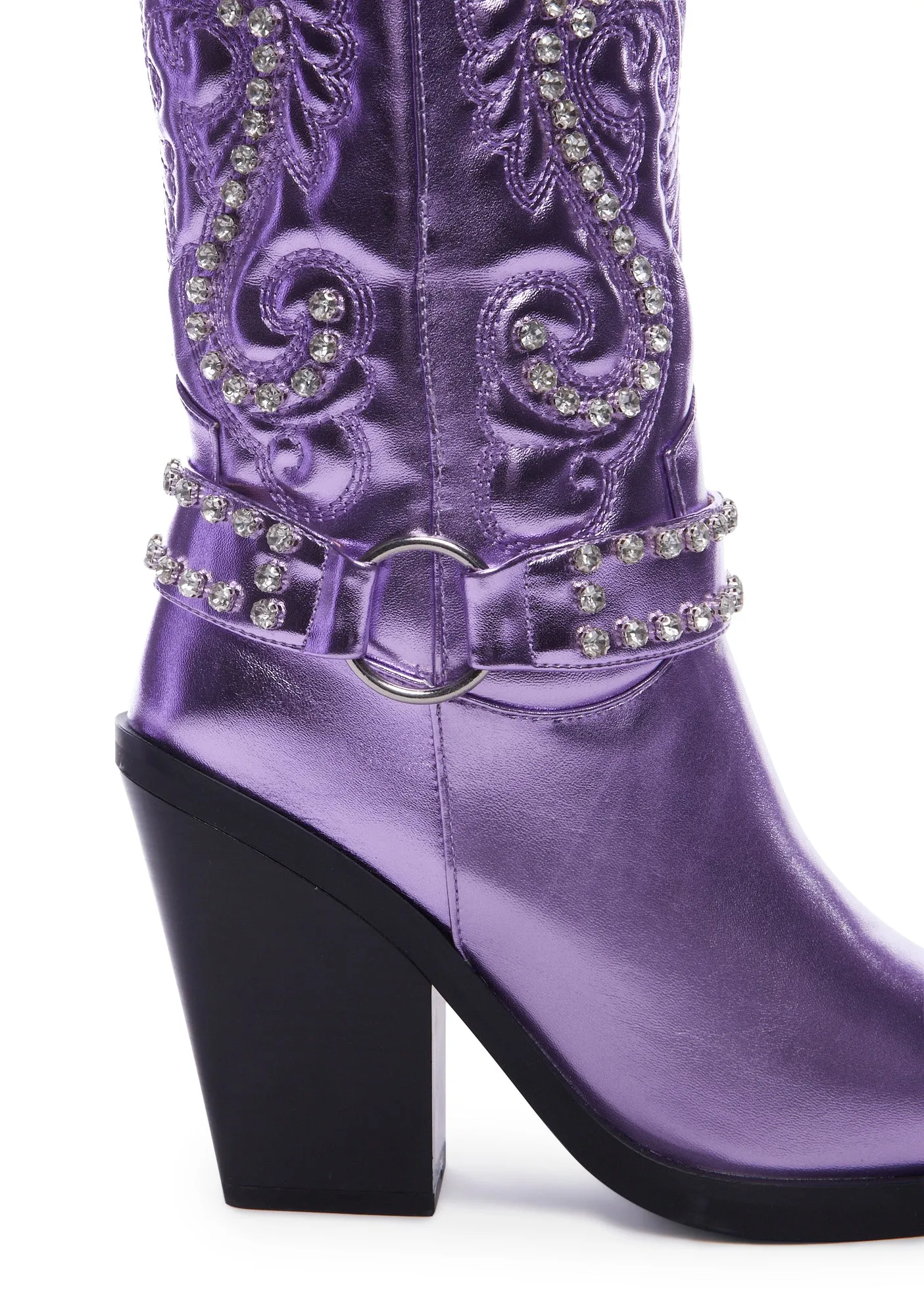 Dalton-4 Cowboy Boots - Lilac