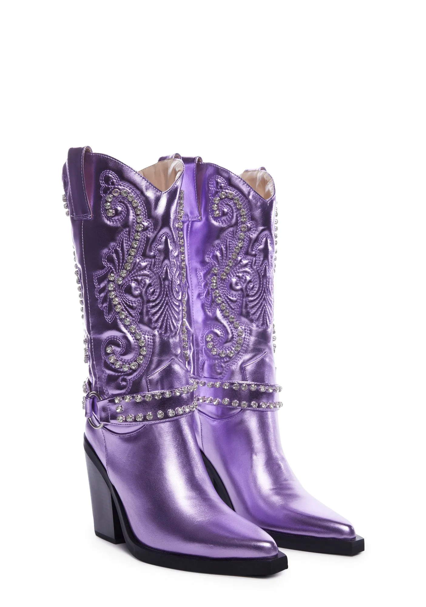 Dalton-4 Cowboy Boots - Lilac