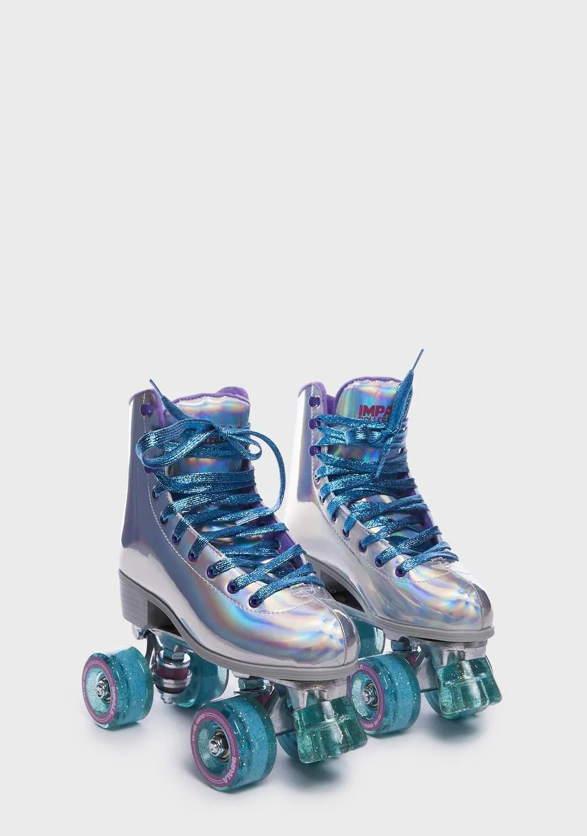 Holographic Impala Quad Skates