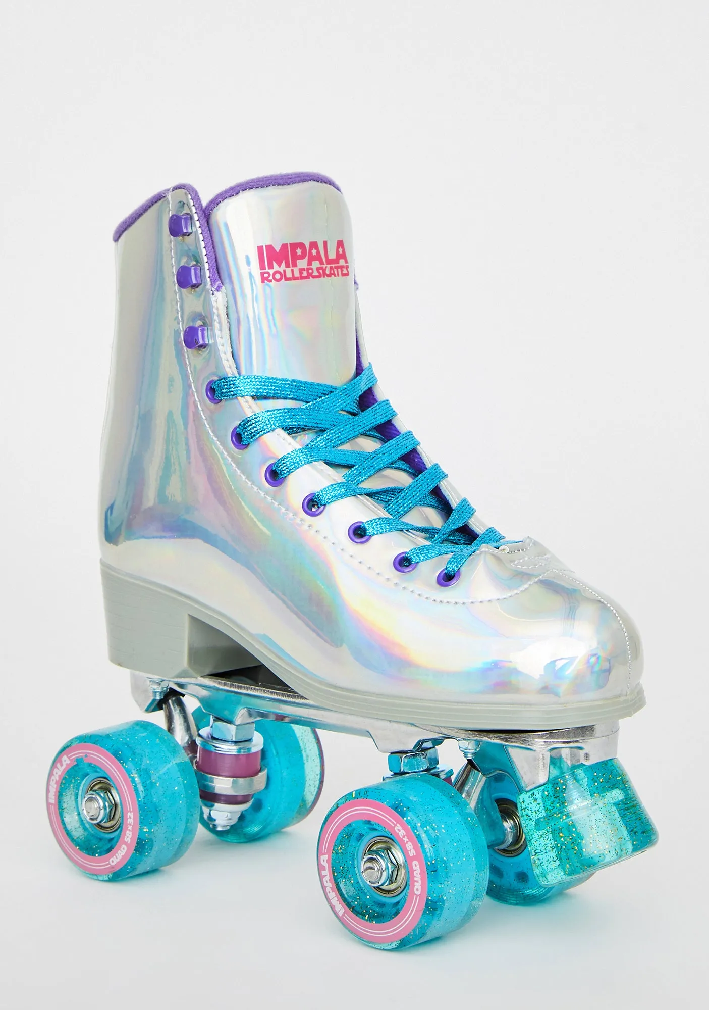 Holographic Impala Quad Skates