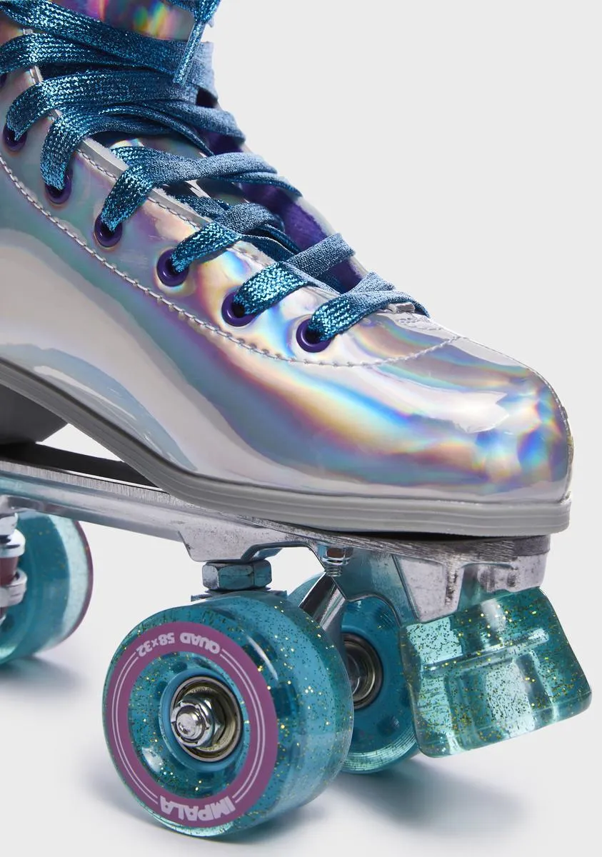 Holographic Impala Quad Skates