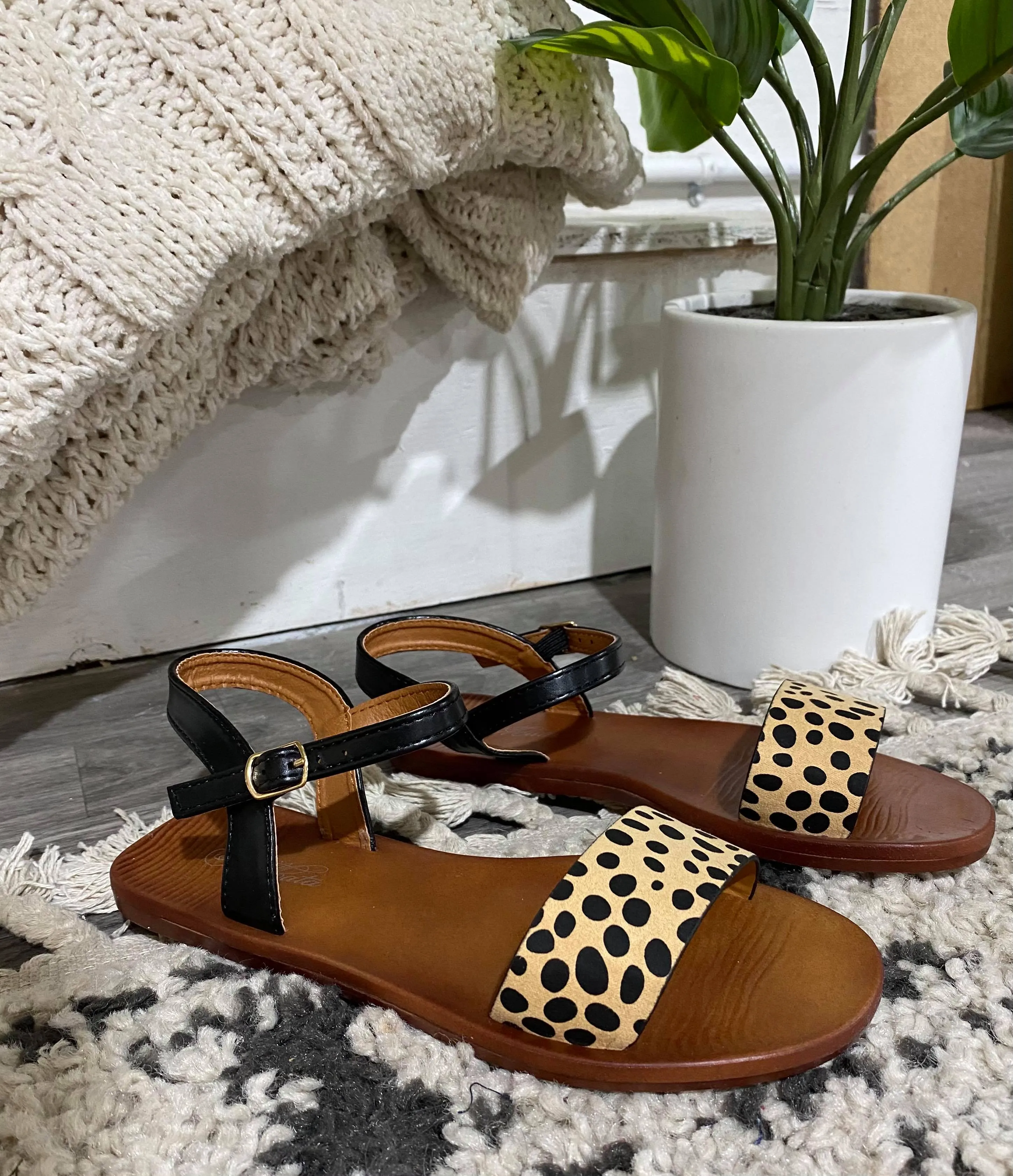 Isla Cheetah Sandals - Final Sale