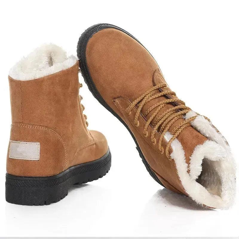 Lace Up Winter Women Snow Boots