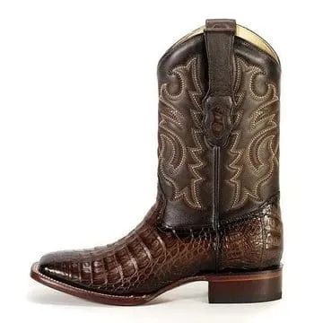 Men's King Exotic Caiman Tail Wide Square Toe Boot 48220116