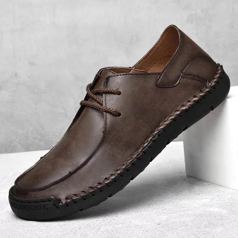 Men's Leather Loafers Pumps Slip On Comfortable Shoes | F2288