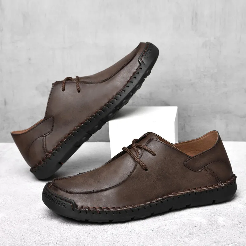 Men's Leather Loafers Pumps Slip On Comfortable Shoes | F2288