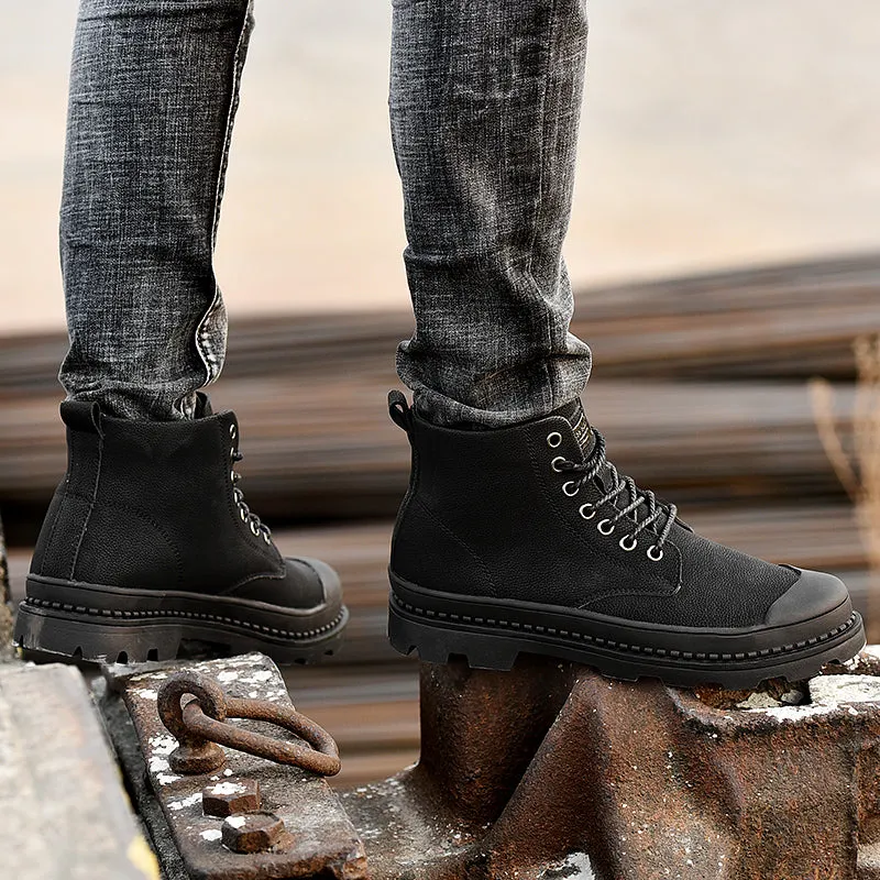 Men's Winter Warm Genuine Leather Boots