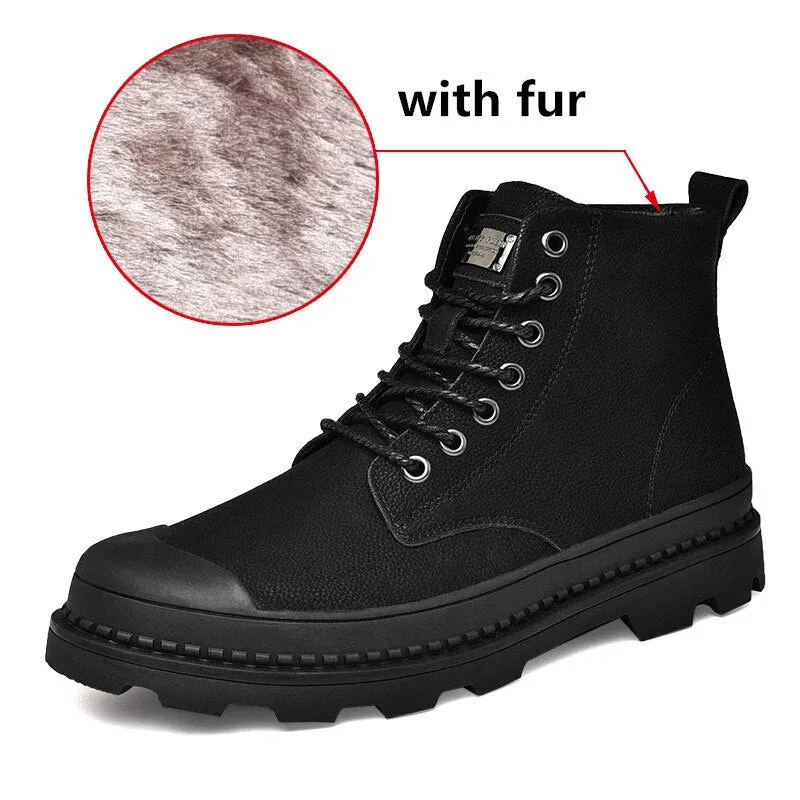 Men's Winter Warm Genuine Leather Boots