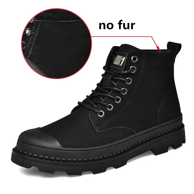 Men's Winter Warm Genuine Leather Boots