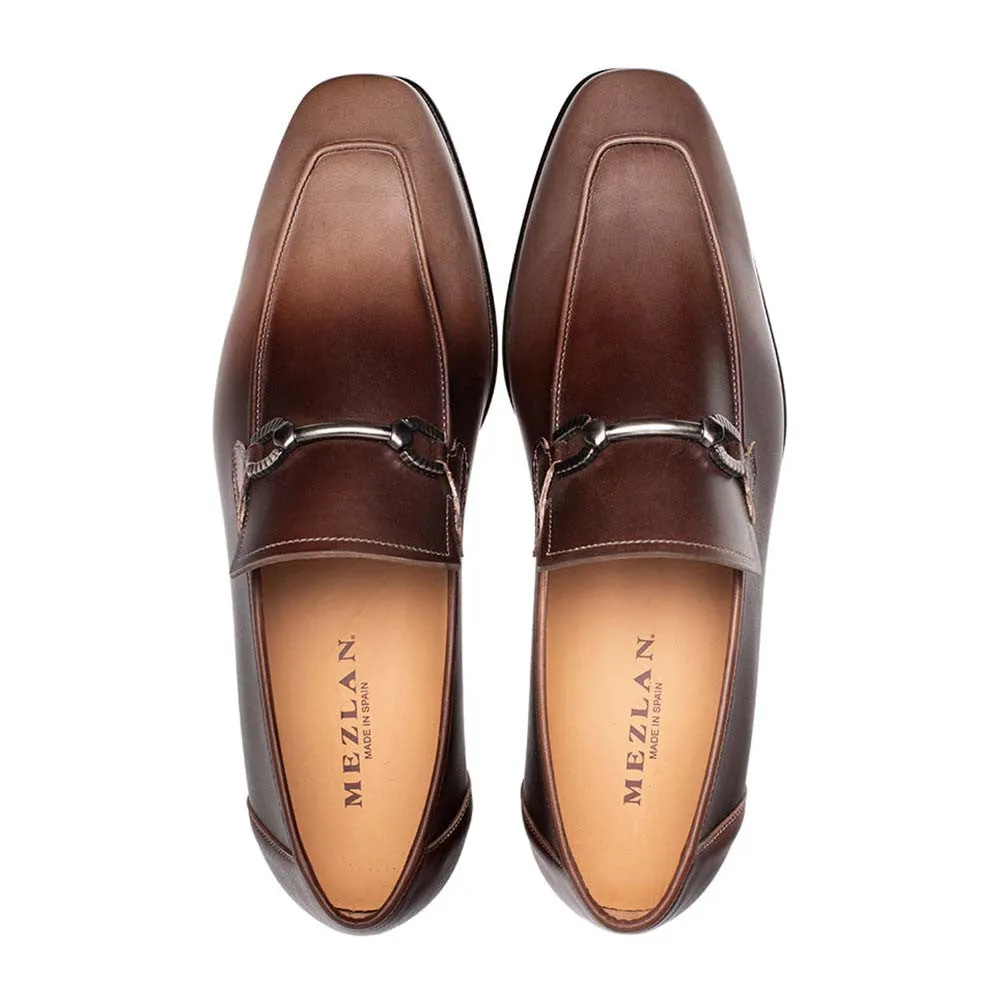 Mezlan Brunello Taupe/Brown Two-Tone Bit Loafer