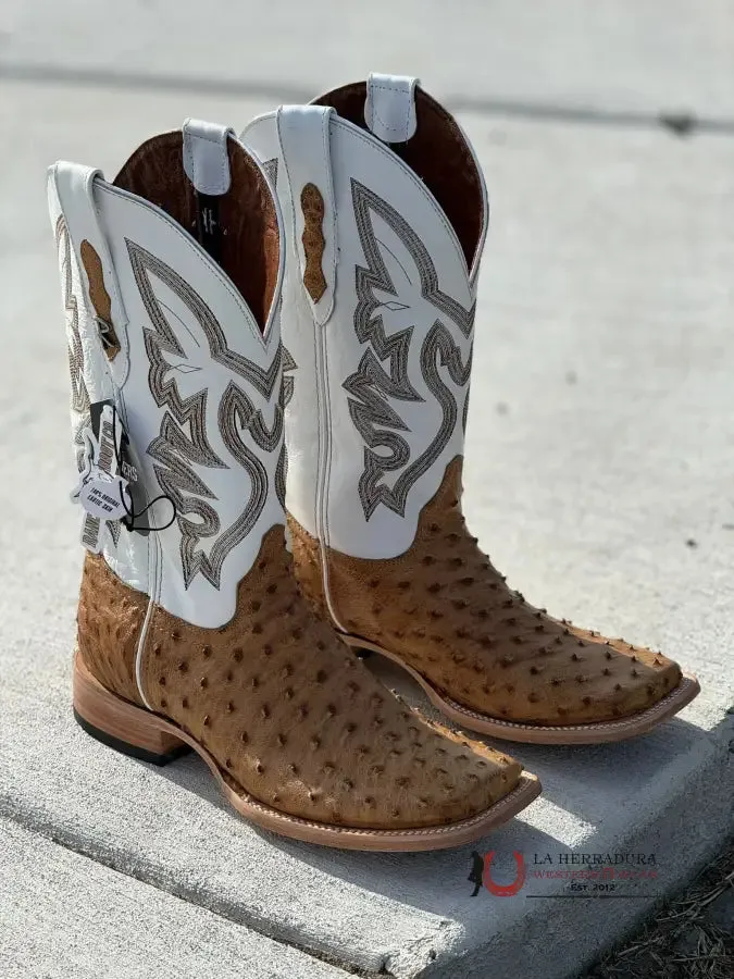 RANCHER OSTRICH UMBER NUEVO MEXICO BOOT