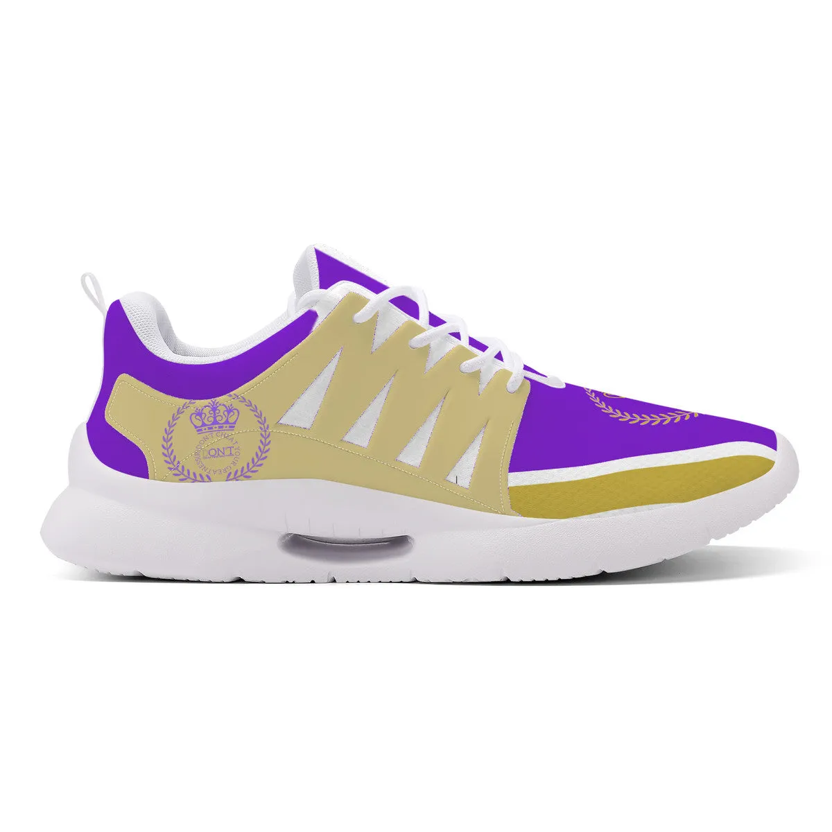 Royalty 24 Purple ,Gold Logo & Stripes Unisex New Training Runing Shoes