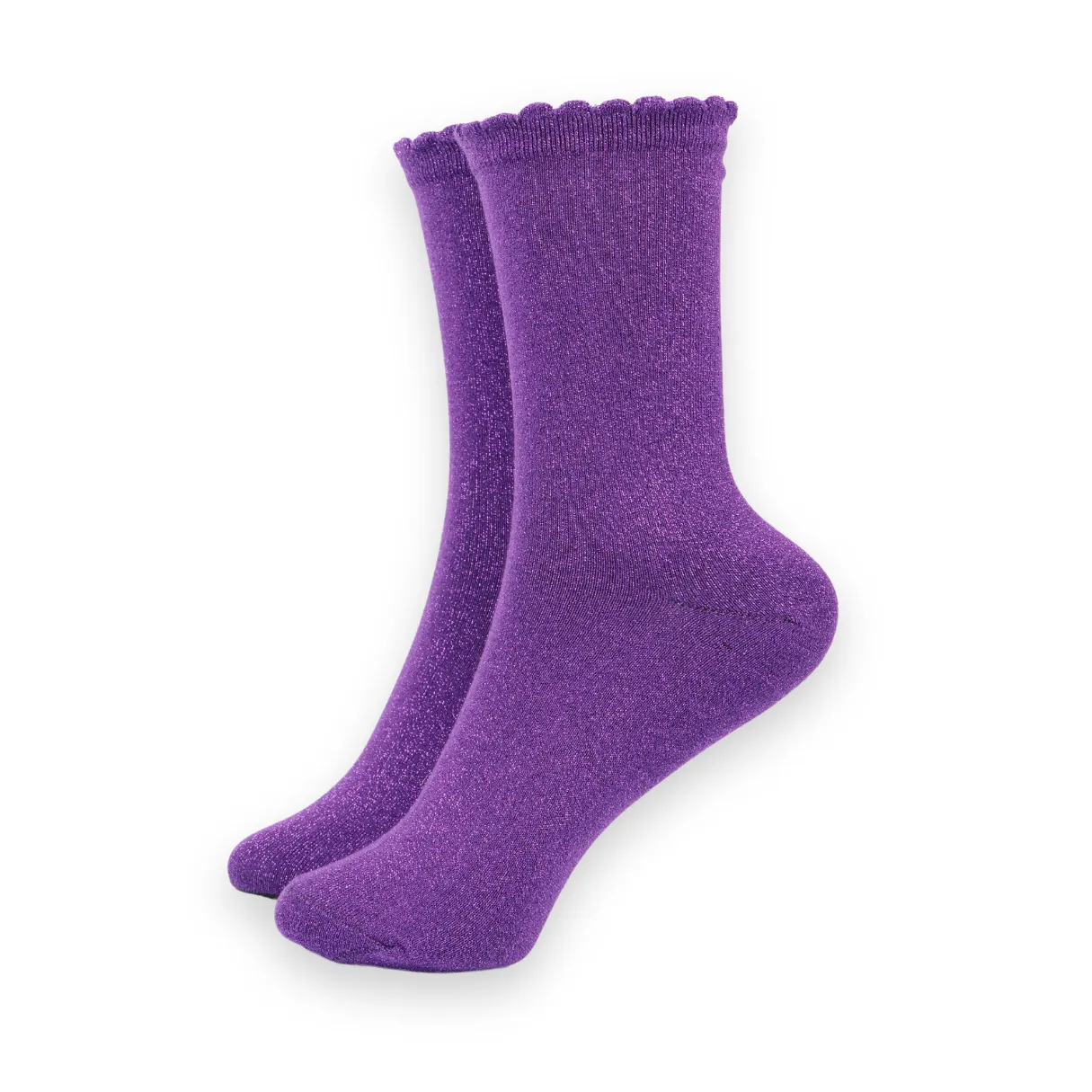 Sparkly Ankle Socks Purple