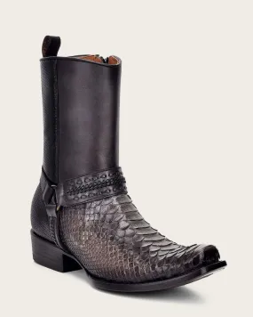 Urban grey exotic boot