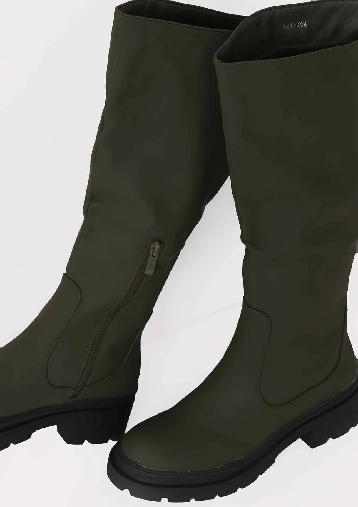 Zeke Khaki Wellie Boots