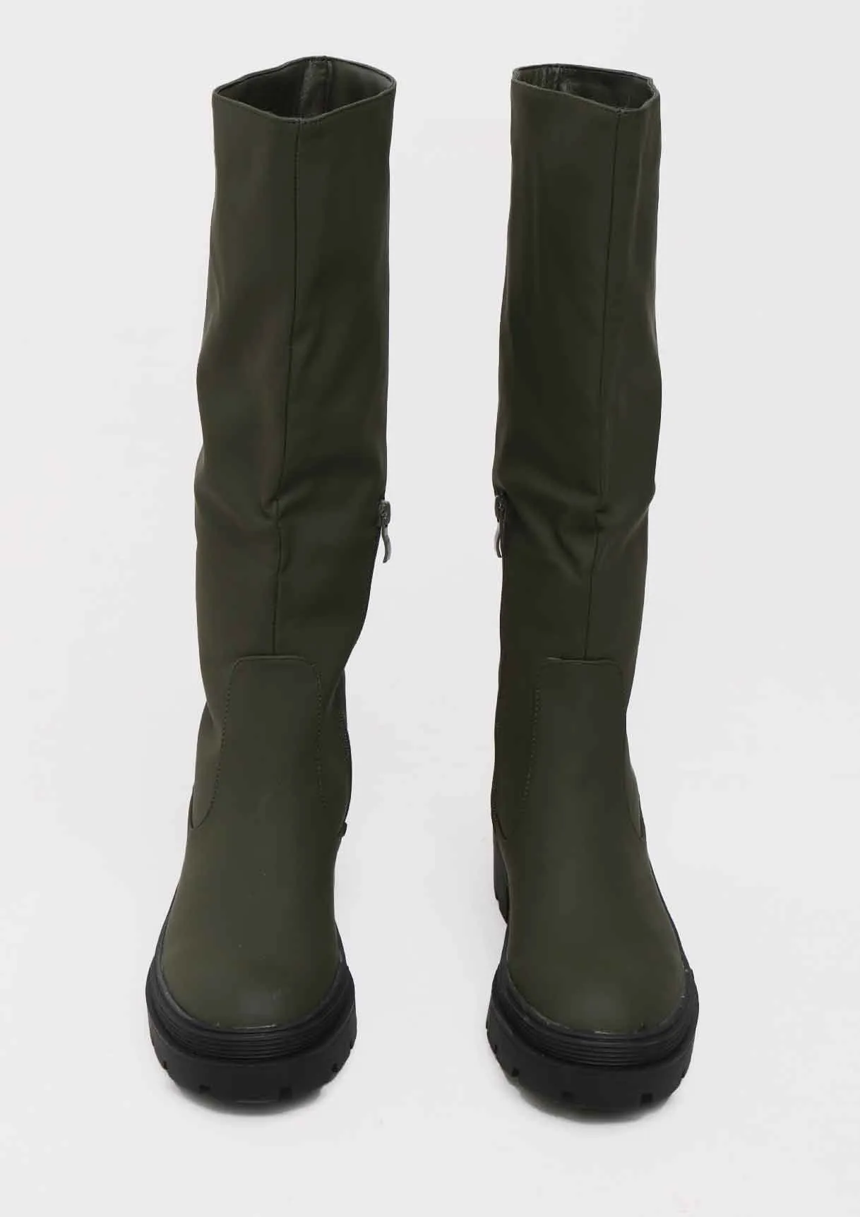 Zeke Khaki Wellie Boots